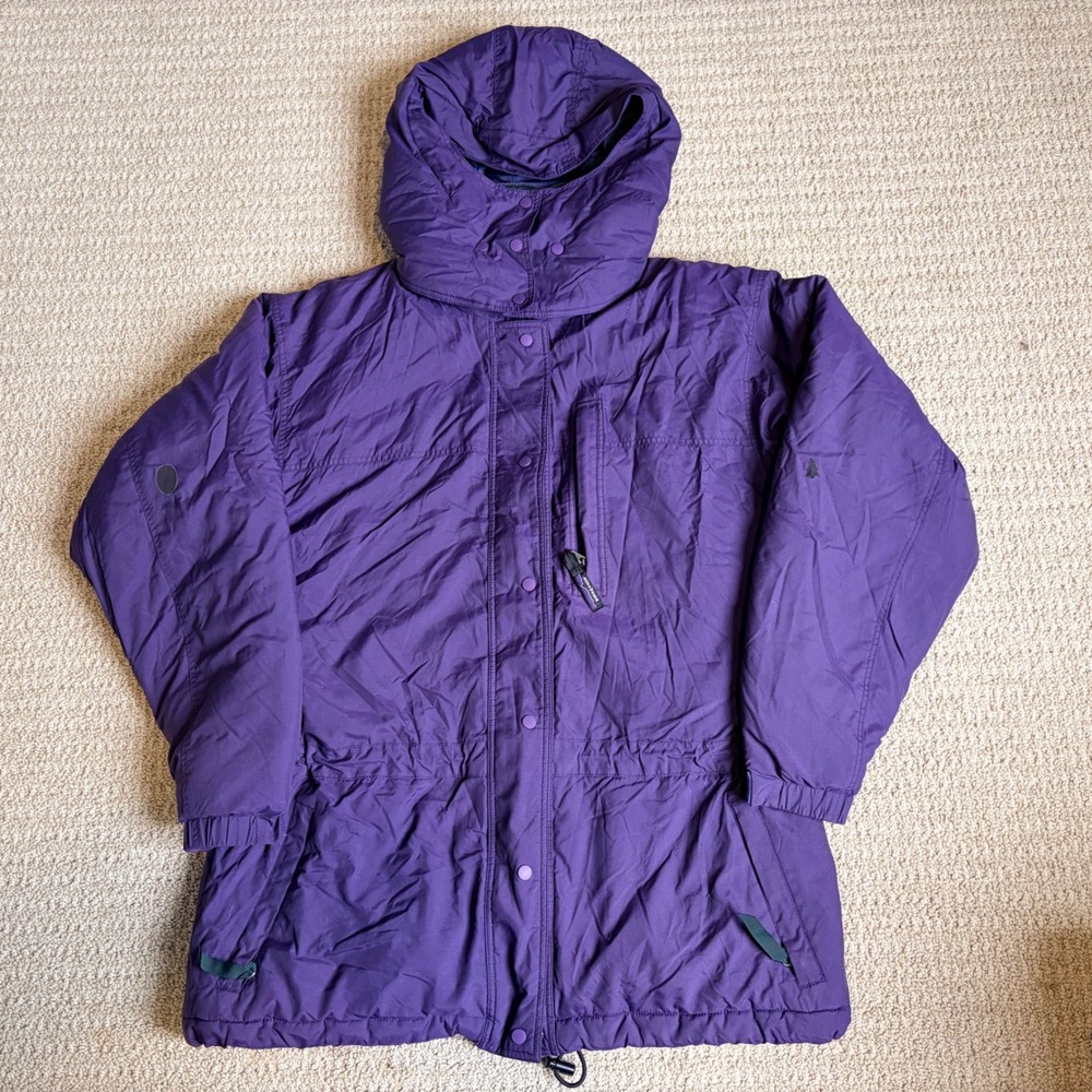 Patagonia Vintage 1995 Insulated Parka Hooded Jacket Purple 84109 Womens Small